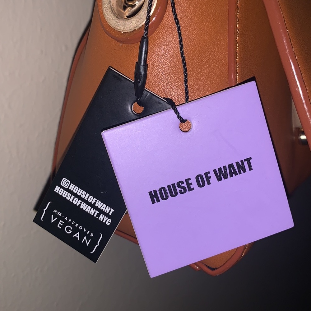 House of Want We Fashion Vegan Leather Shoulder Bag - Picture 7 of 11